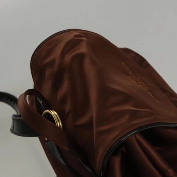 BALENCIAGA Backpack Nylon Brown Auth bs24055 - Picture 6 of 16